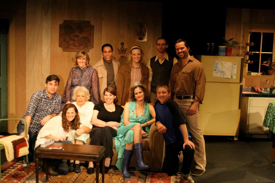 With the cast of the Collective Studio's production of 