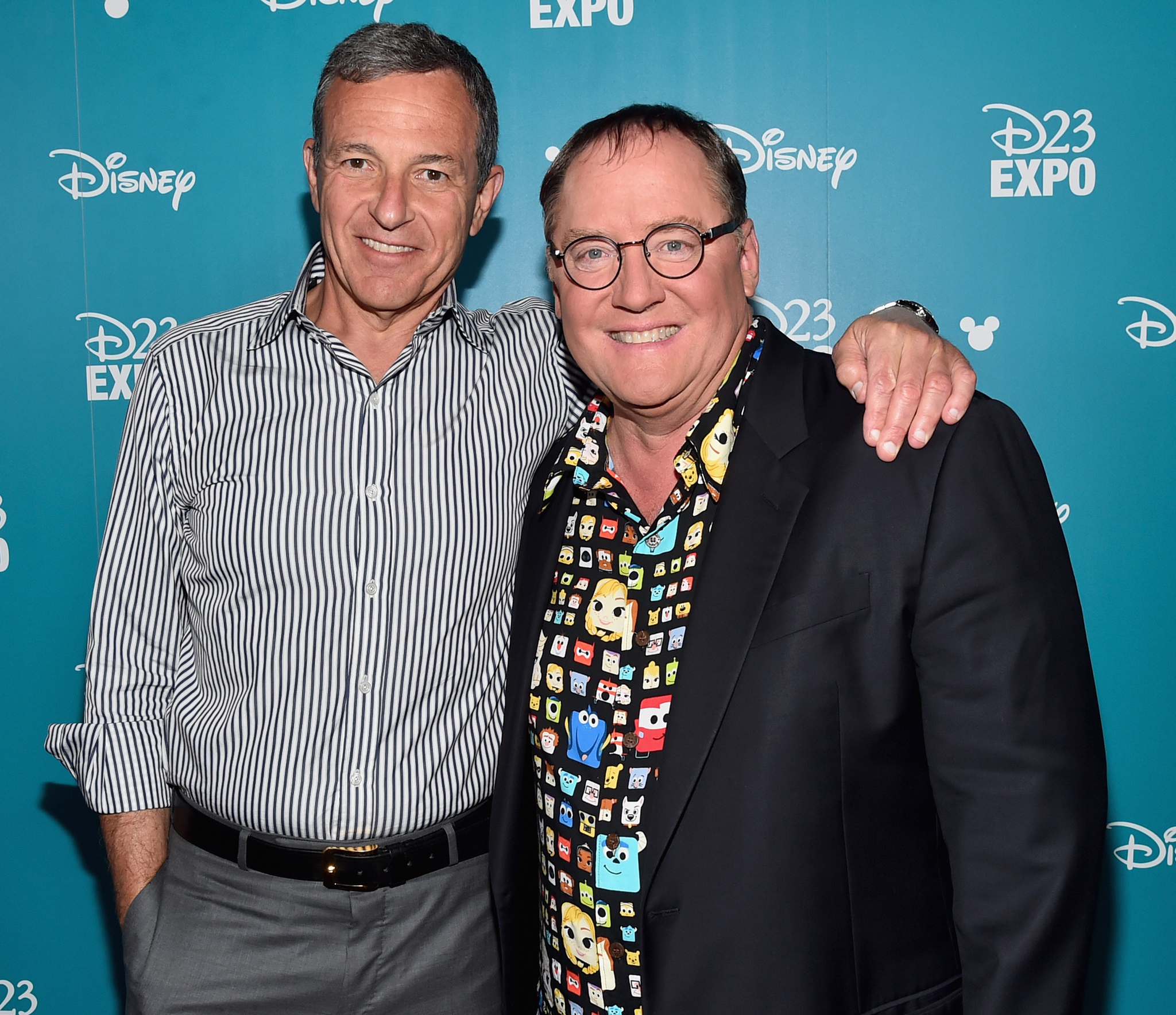 John Lasseter and Robert Iger