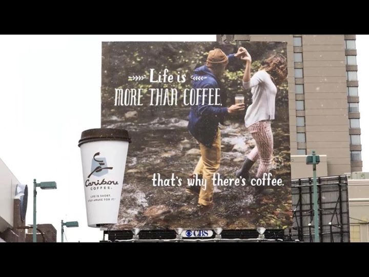 Caribou Coffee Billboard. @ First Ave. & 7th entry in Minneapolis, MN.