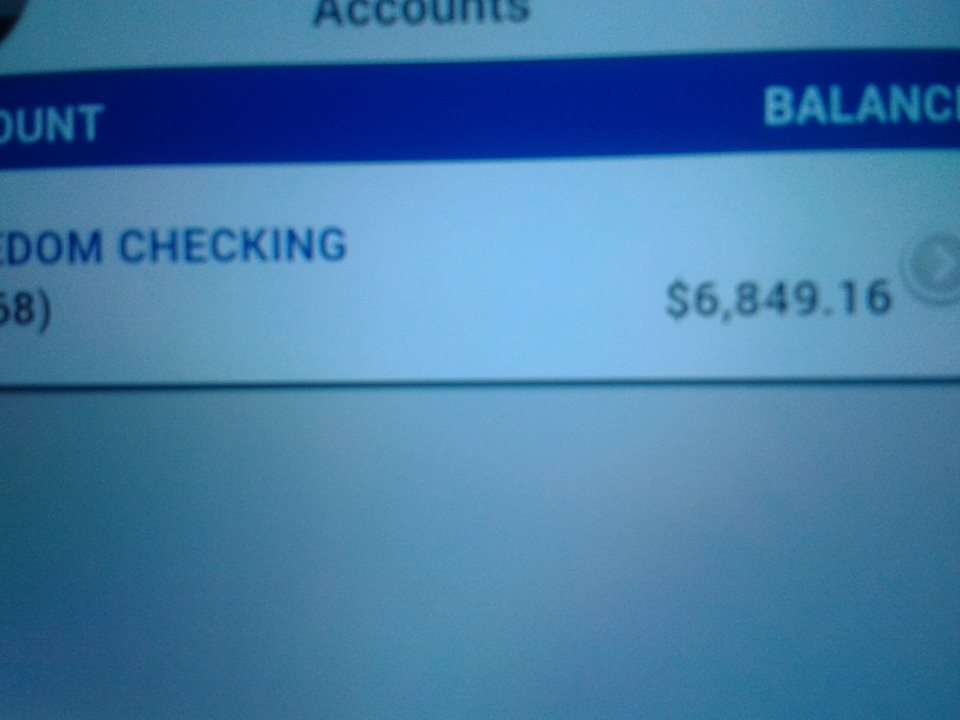 Here is my student loan check. Like I said I couldn't get SS to speak to me.. they were calling security on me as I would sit there with my mother and they talked like I wasn't there. I spent all this money in 30 days.