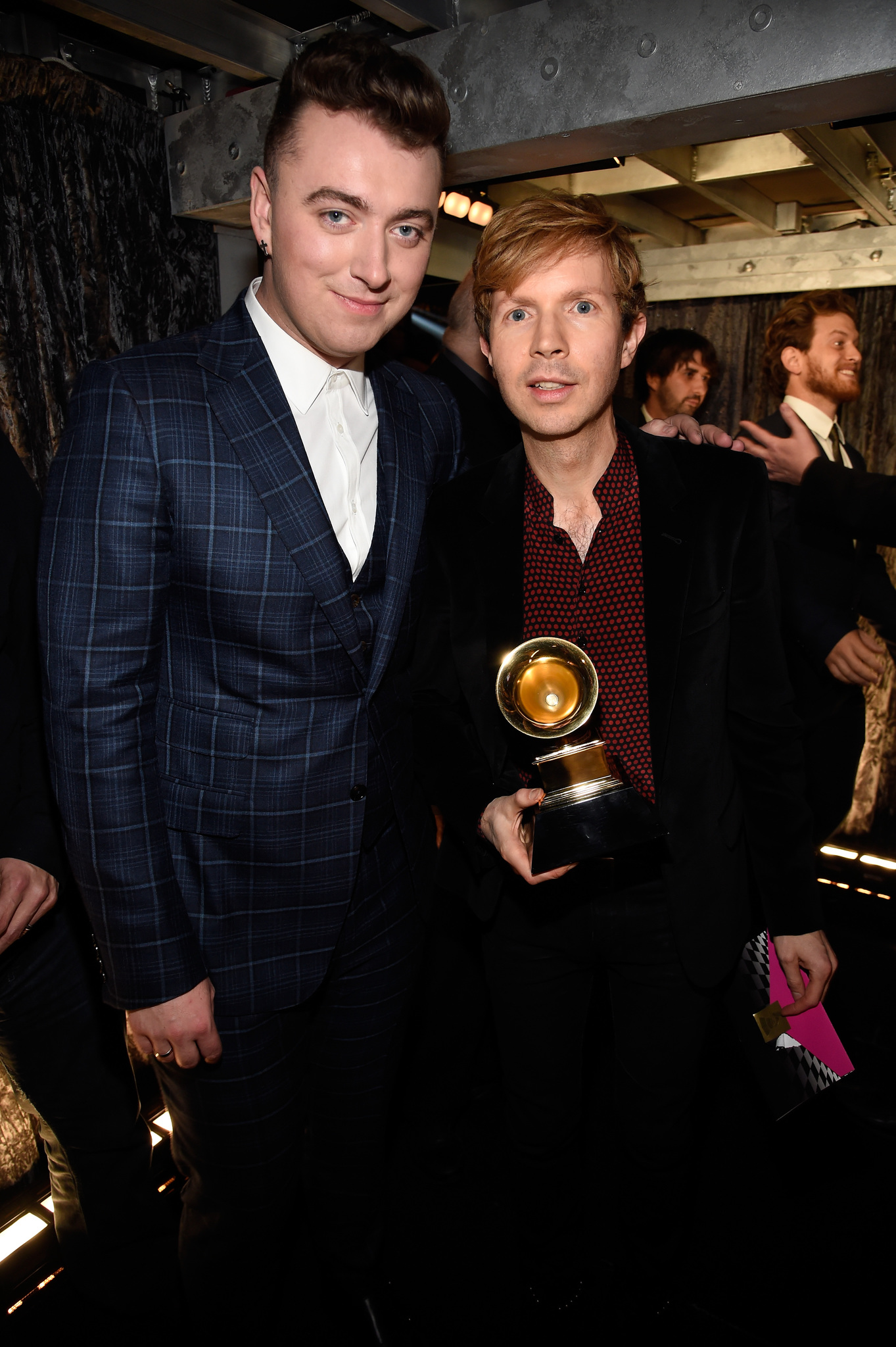 Beck and Sam Smith at event of The 57th Annual Grammy Awards (2015)