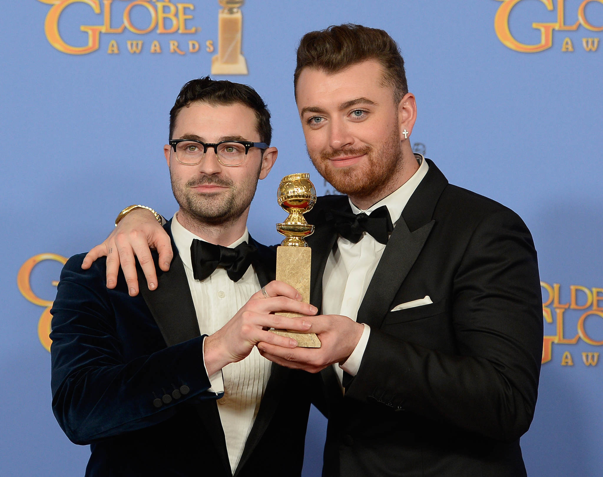 Sam Smith and James Napier at event of 73rd Golden Globe Awards (2016)