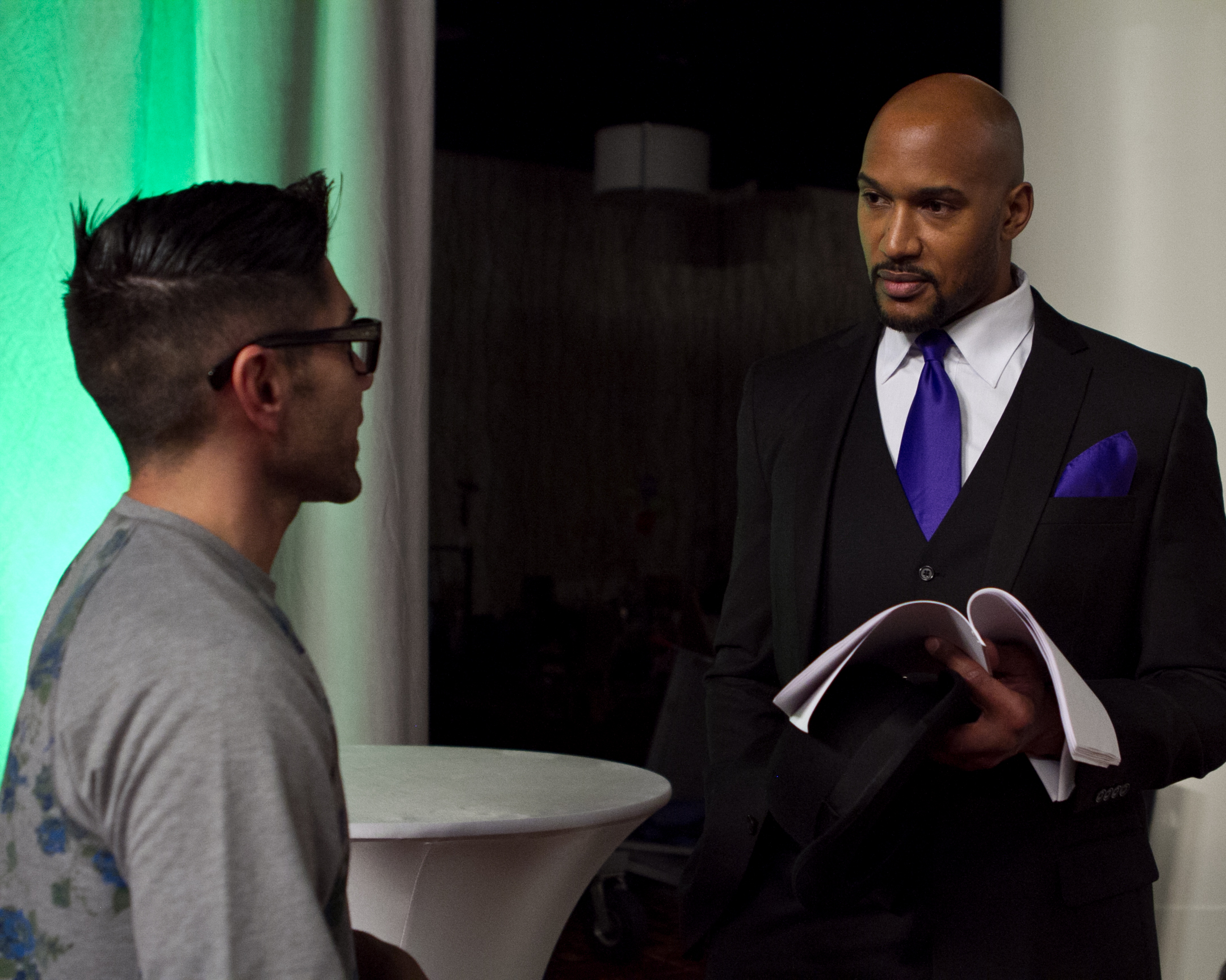 Directing the amazing Henry Simmons on 