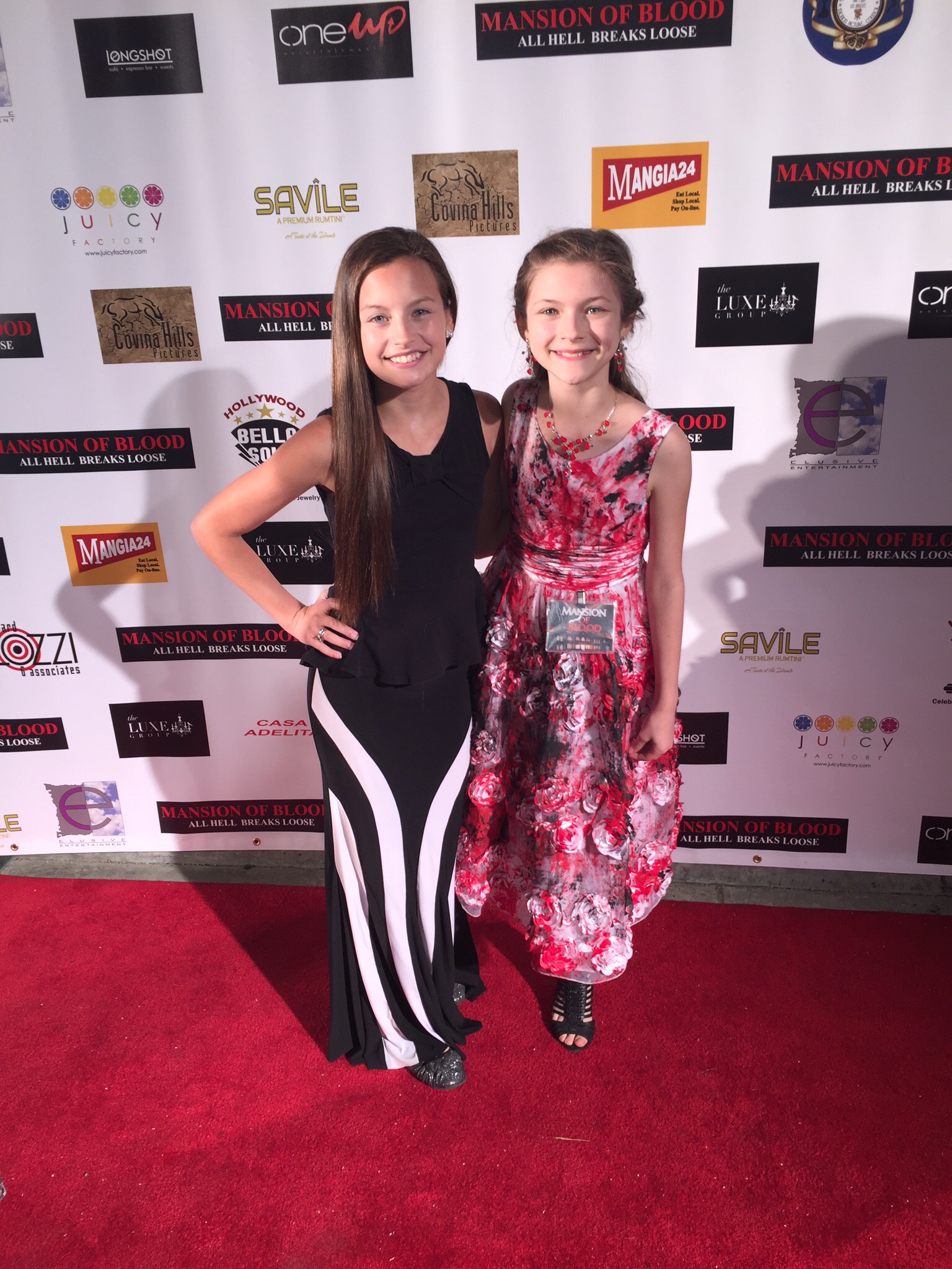 Madison Mae on the red carpet with Amber Patino