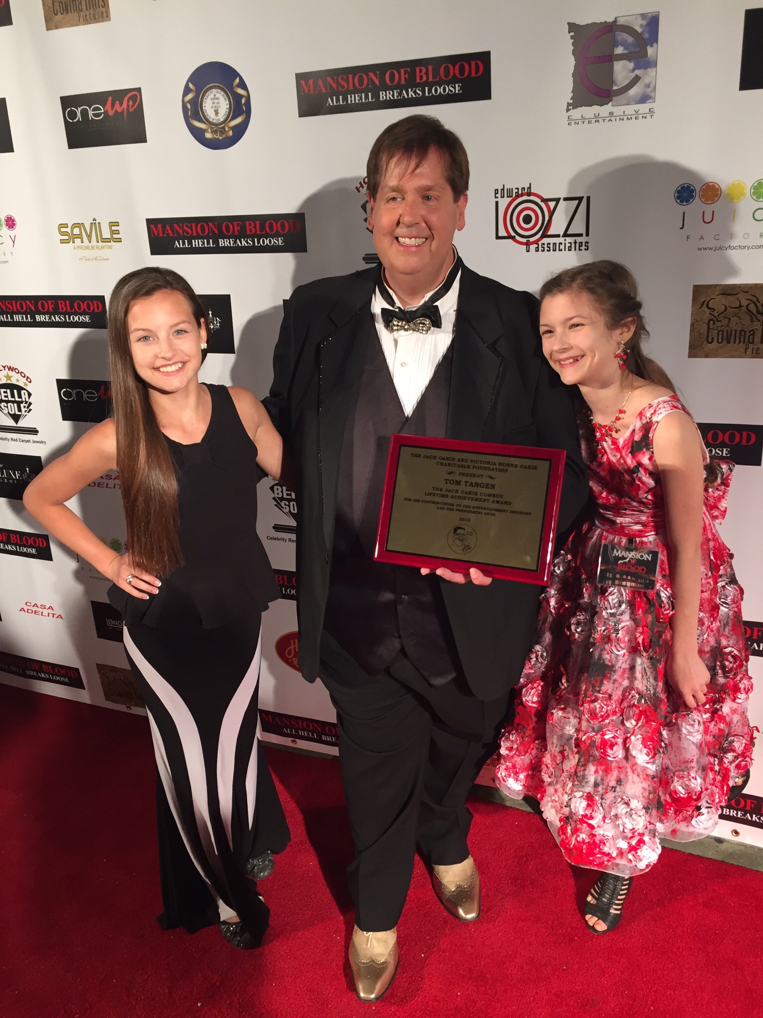 On the red carpet with Tom Tangen, Amber Patino and Madison Mae.