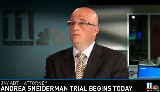 Jay Abt, Attorney, discussing the Andrea Sneiderman Trial on NBC 11, Atlanta News