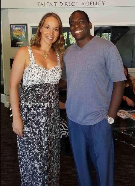 Actor Milton Jones and TDA Owner Bianka Krausch at the 1st social hour mixer network event.