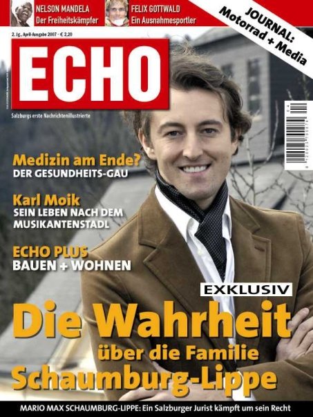 Cover Exclusive Story with Prince Mario-Max Schaumburg-Lippe