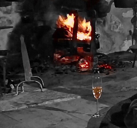Fire and champagne =.......?
