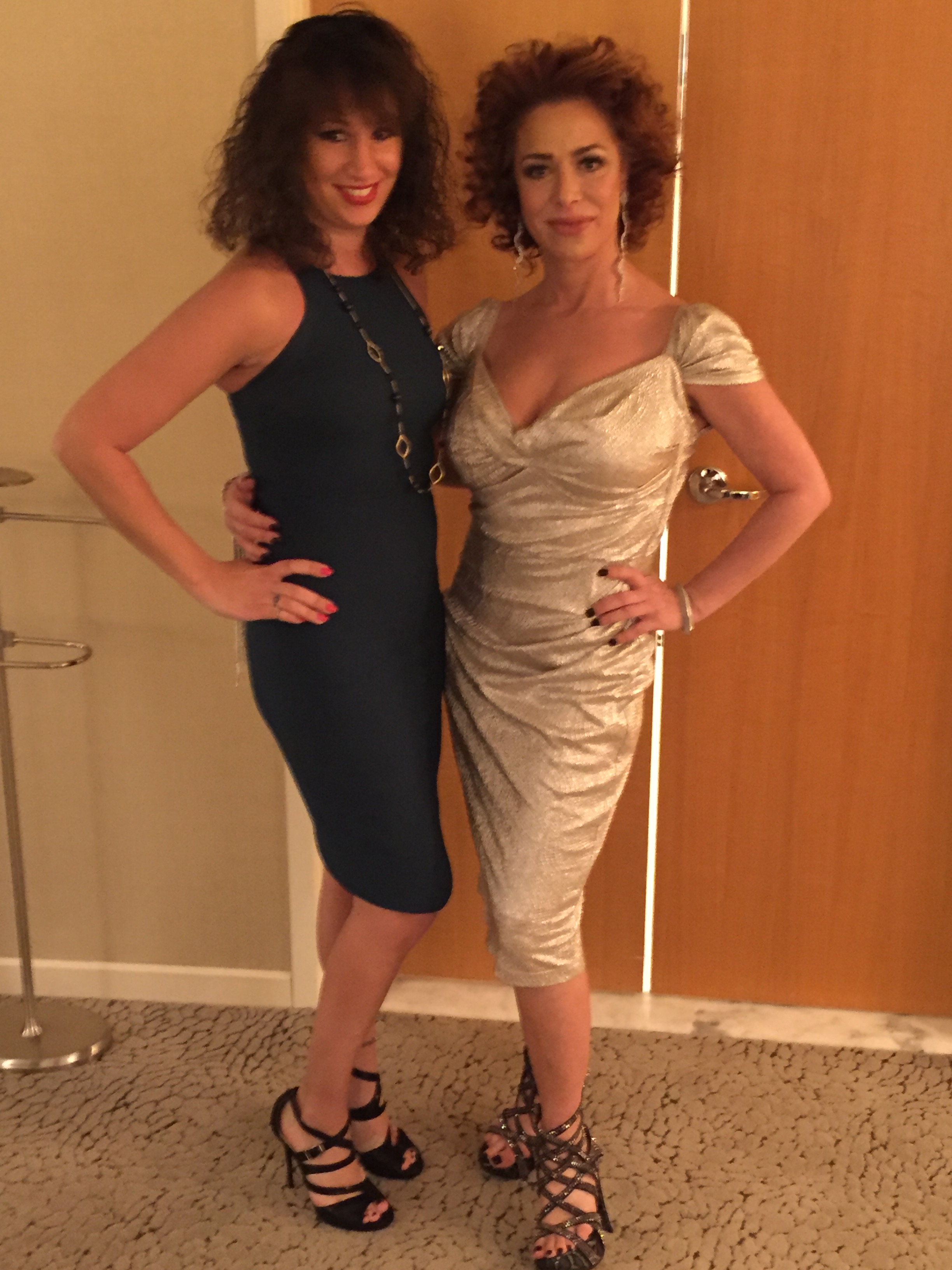 Laura Madsen with Back to the Future actress Claudia Wells