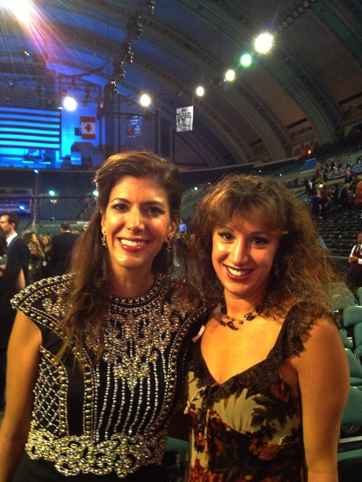 Dena Blizzard, former Miss New Jersey and co-host of the Miss America pageant, with Laura Madsen - at Miss America 2014