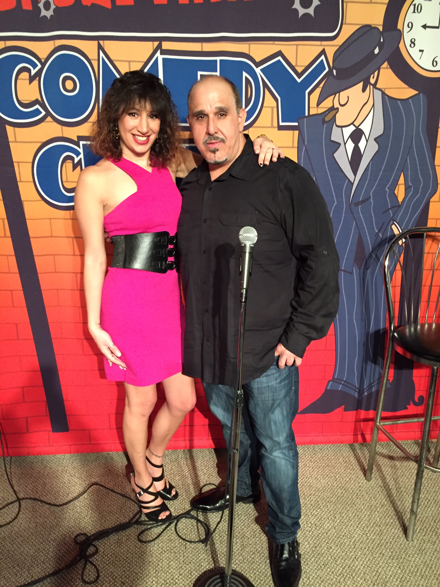 Laura Madsen with Comedian Michael 