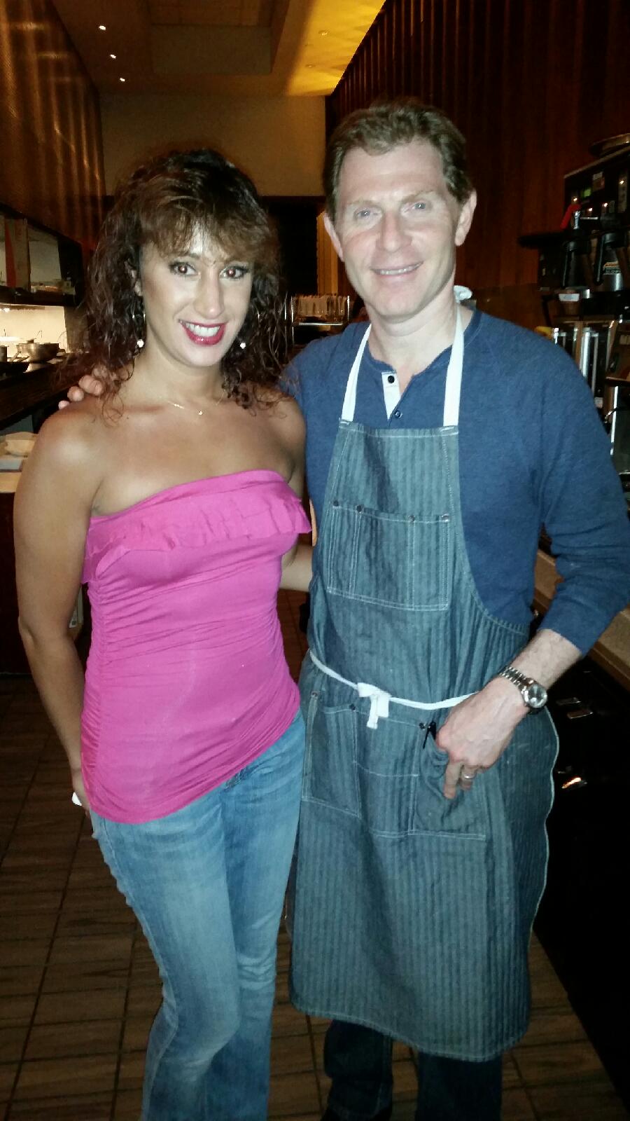 Laura Madsen with Chef Bobby Flay