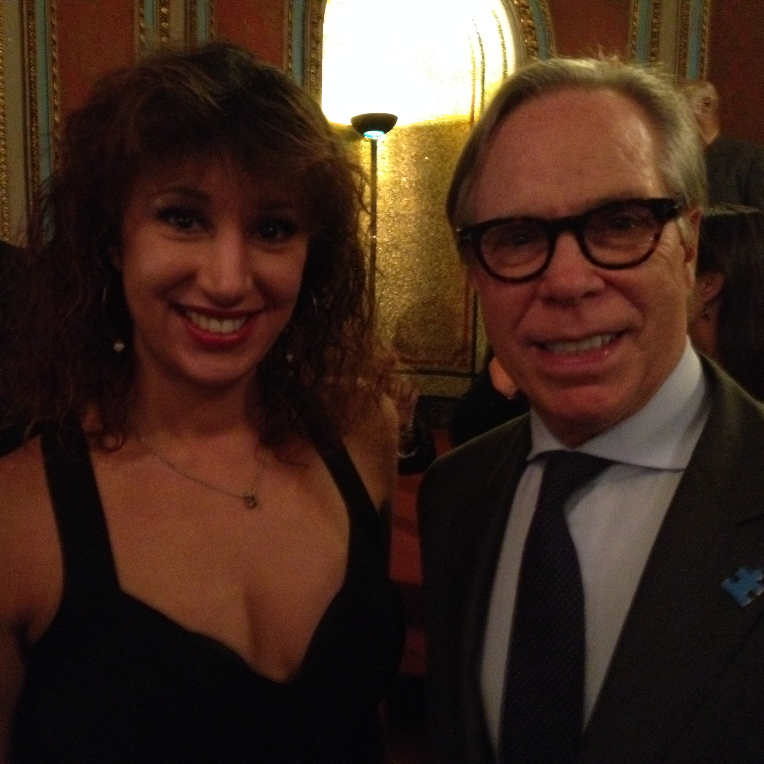 Laura Madsen and Fashion Designer Tommy Hilfiger