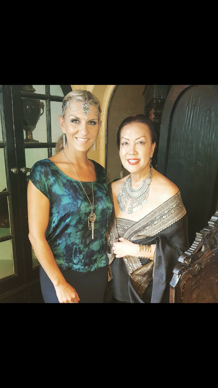 Designer Betty Long and Designer Sue Wong. Brunch after their collab runwayshow 2015. www.whatabetty.com
