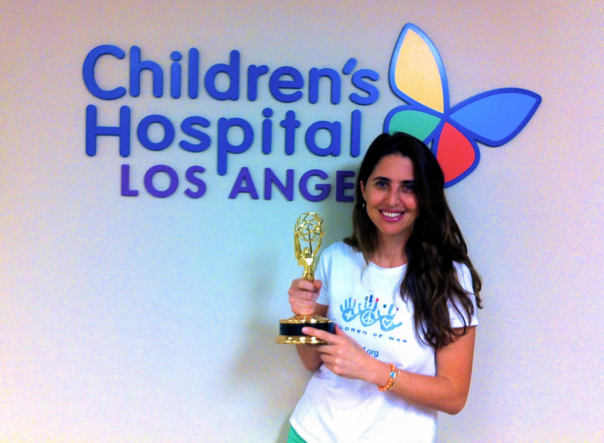 Extremely proud to be sharing this Emmy with Children's Hospital Los Angeles and Children of War Foundation on a short doc. on a Child of War.