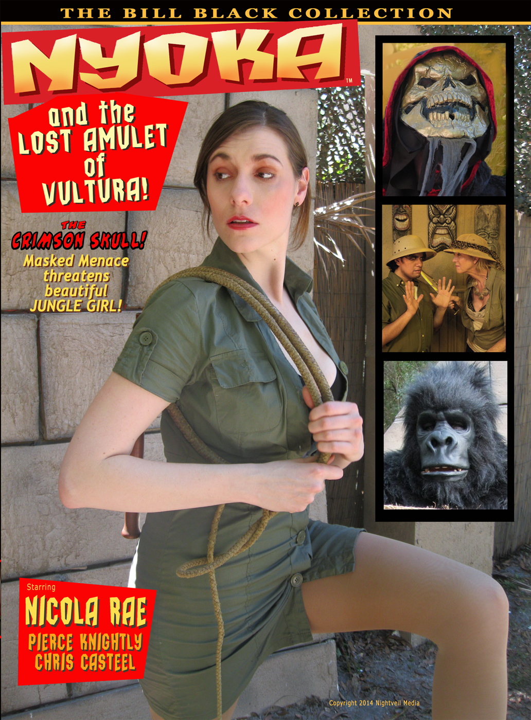 NYOKA AND THE LOST AMULET OF VULTURA starring Nicola Rae, Pierce Knightley, Chris Casteel, Nancy Krayer, Scott Mena, Autumn Sage, Stem Whitaker, Cliff Weikal, Mark Holmes and Bill Fredericks