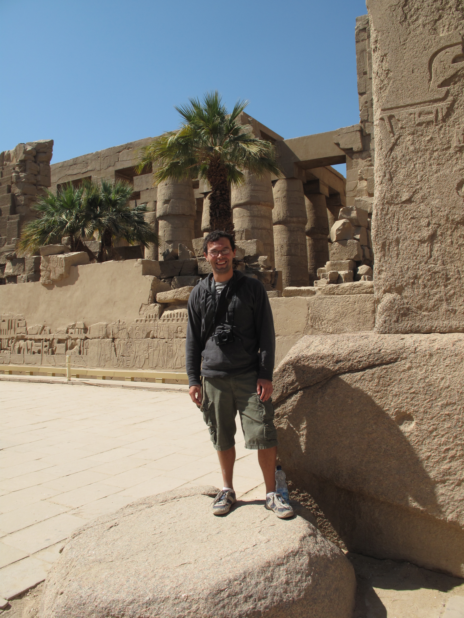 This is a picture of me in Egypt again in a temple complex.