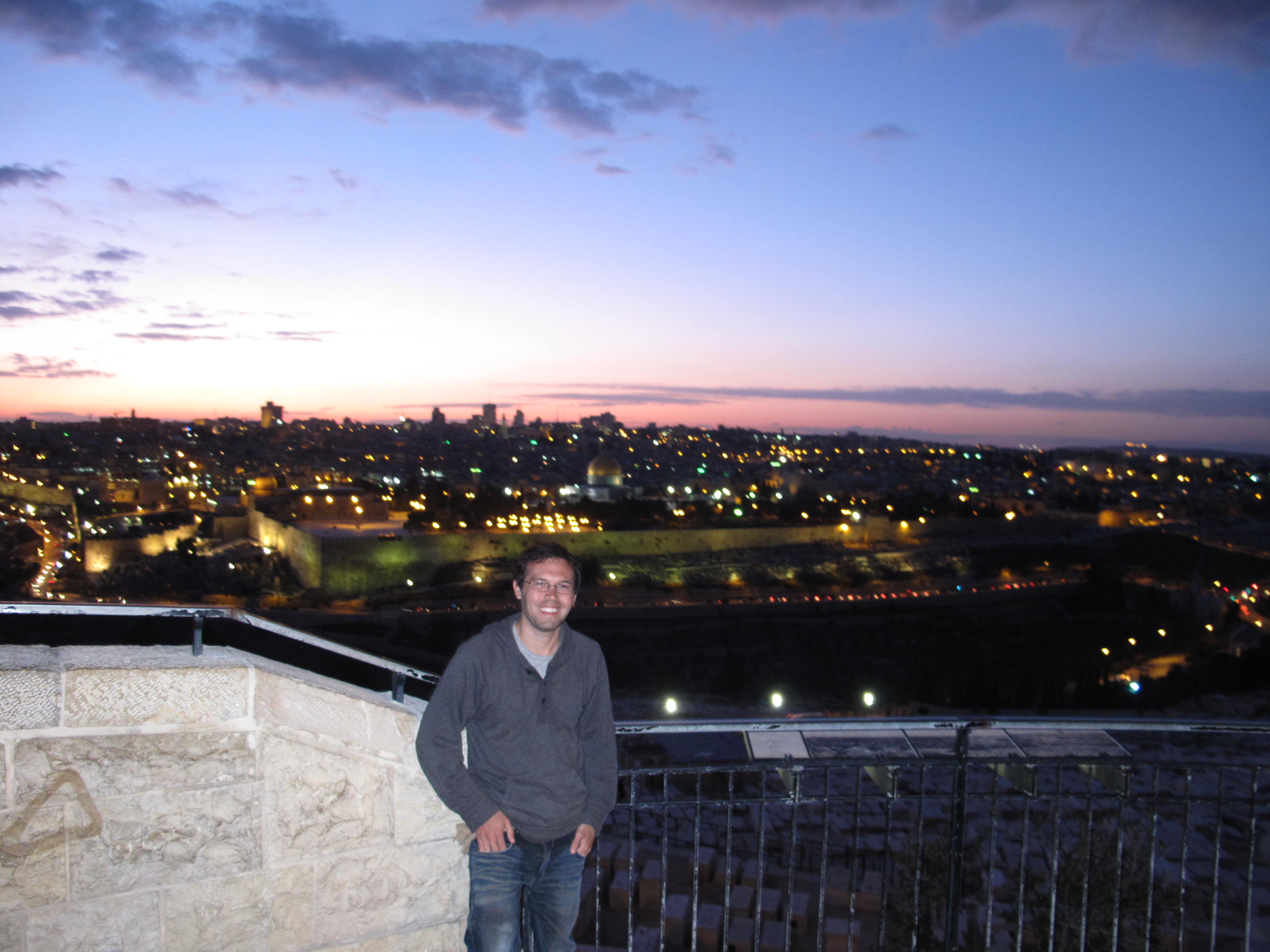 This is me in Jerusalem from the Mount of Olives.