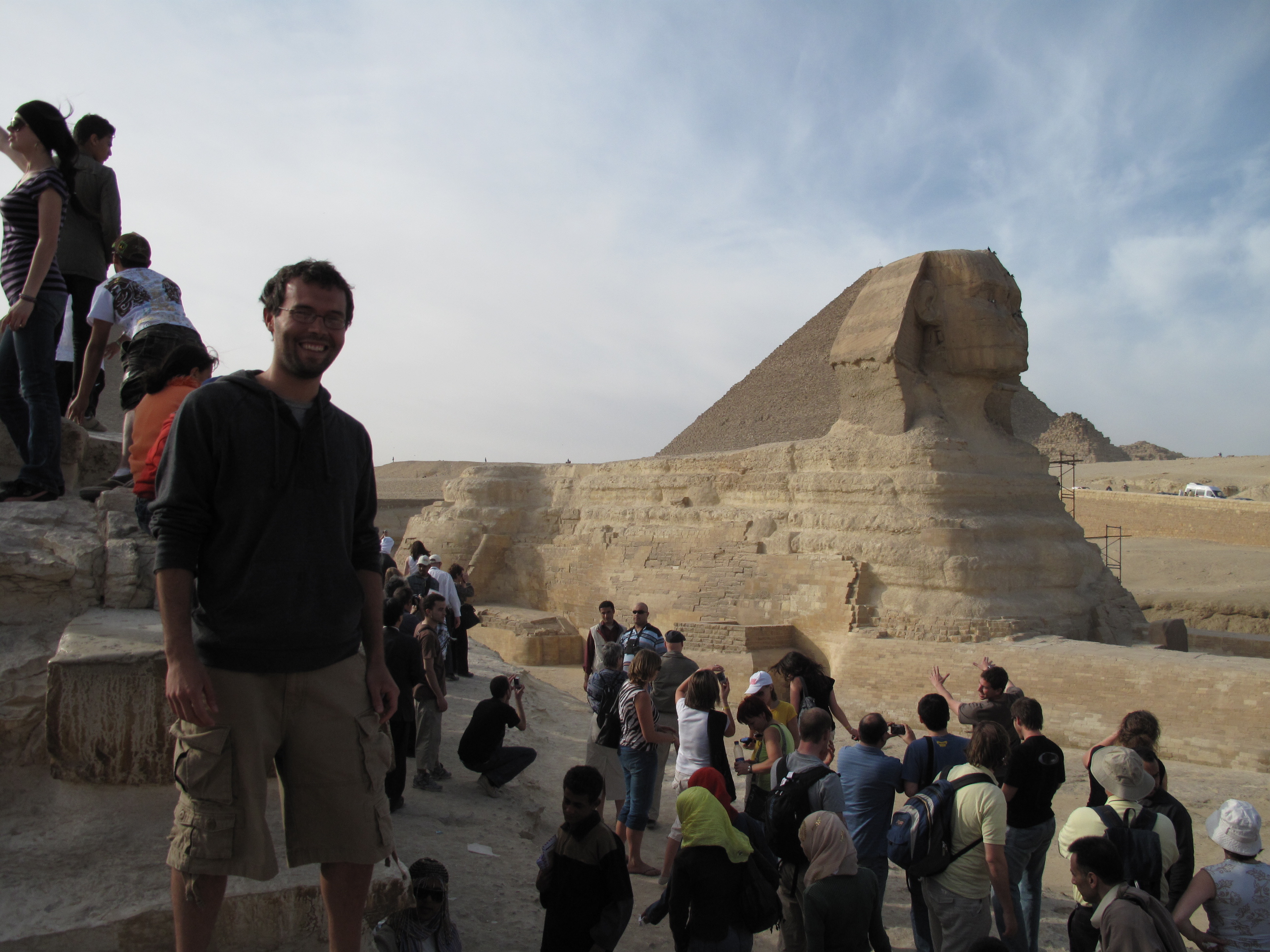 This is a picture of me again next to the Sphinx.