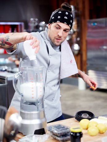 Chef Sammy Monsour, Winner of Cutthroat Kitchen's 5 Episode Evilicious Tournament.