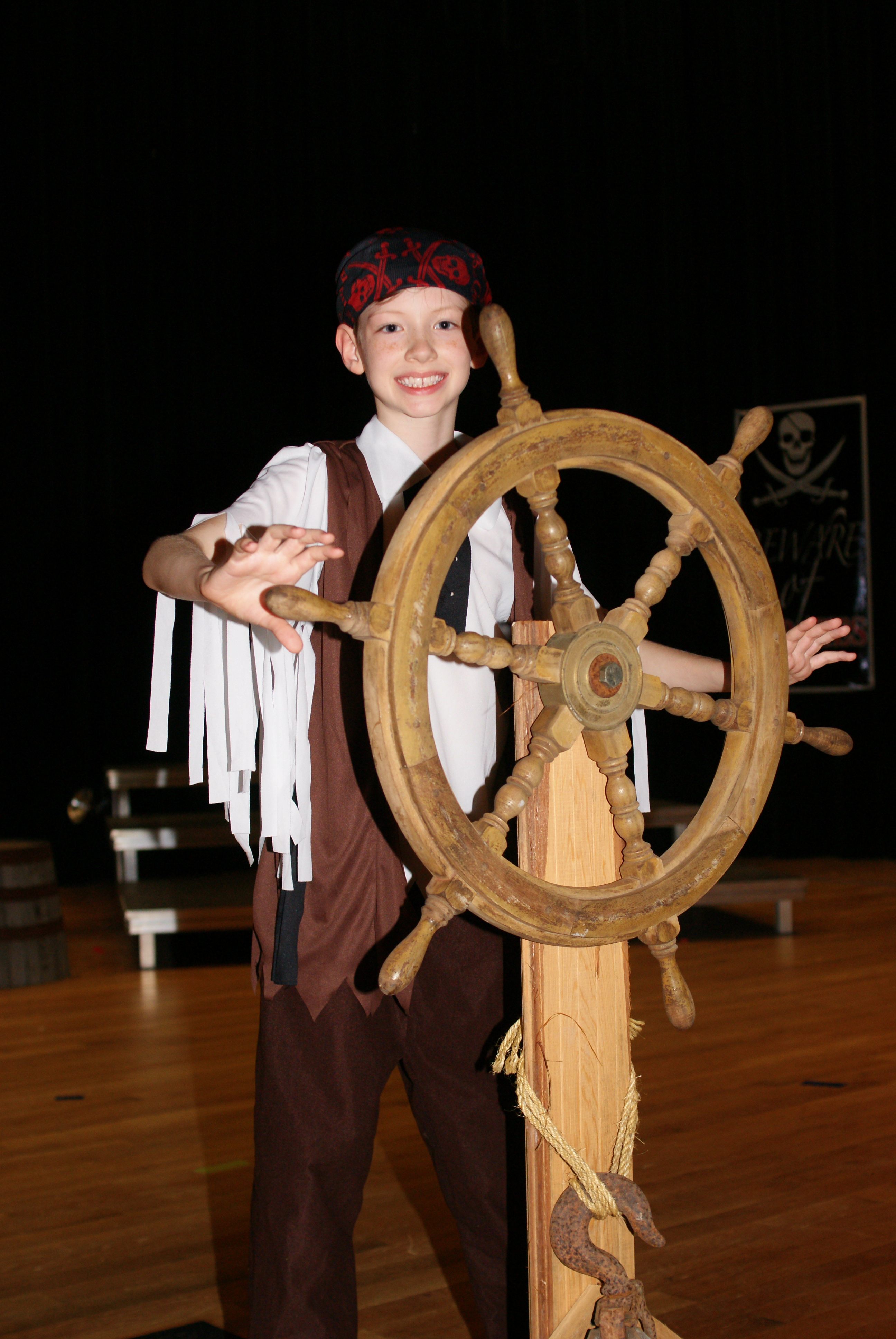 Zach as the lead role in Pirates! The Musical.