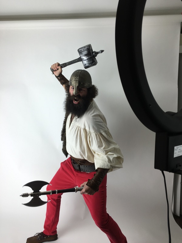 Photo Shoot- My likeness is being made into a character for a role playing game similar to Dungeons & Dragons.