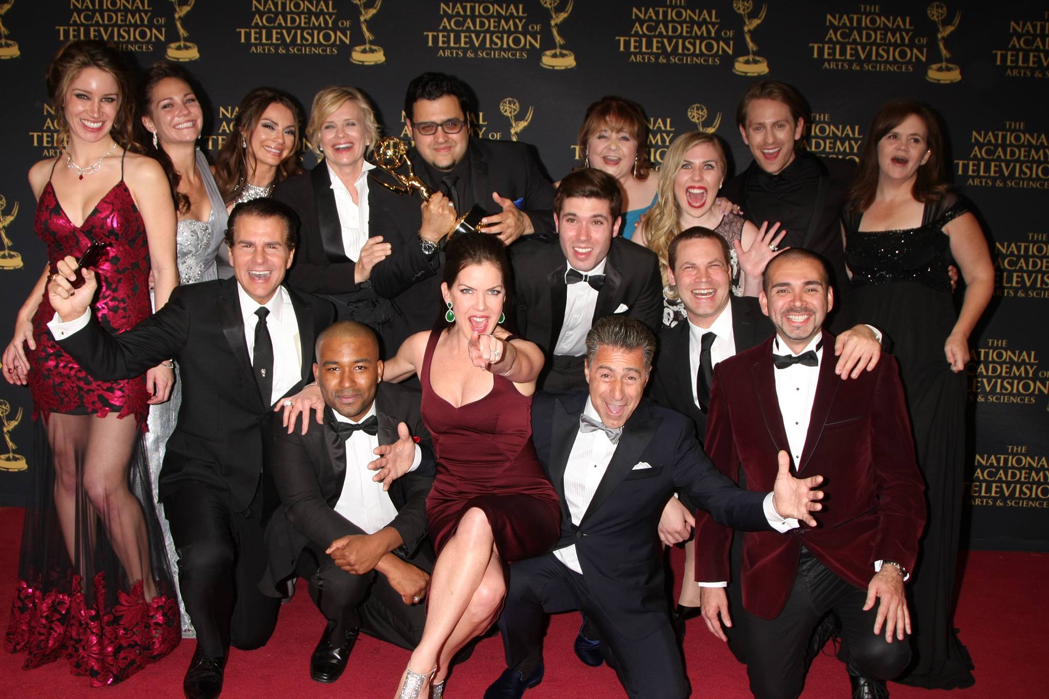 The Bay The Series wins Daytime Emmy Award for Outstanding Drama Series New Approaches. Pictured: The Bay's Emmy winning cast and producers