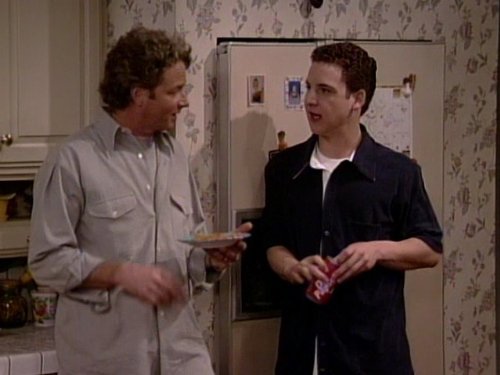 Still of Ben Savage and William Russ in Boy Meets World (1993)