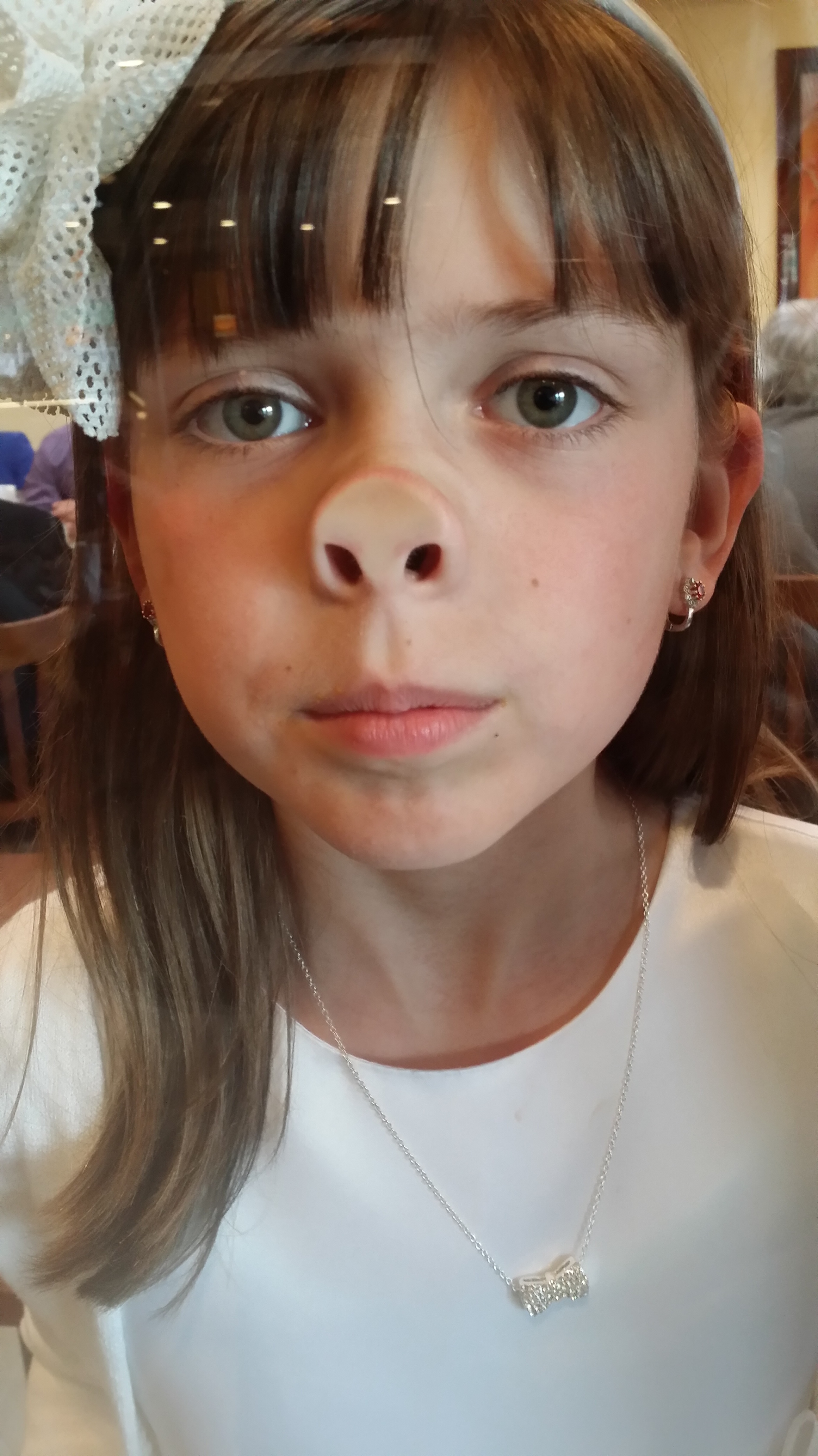 My Step daughter, of one year, BACON BABY. She use to be a vegetarian, I switched her diet to something more substantial, a pork diet, with Great Results~!