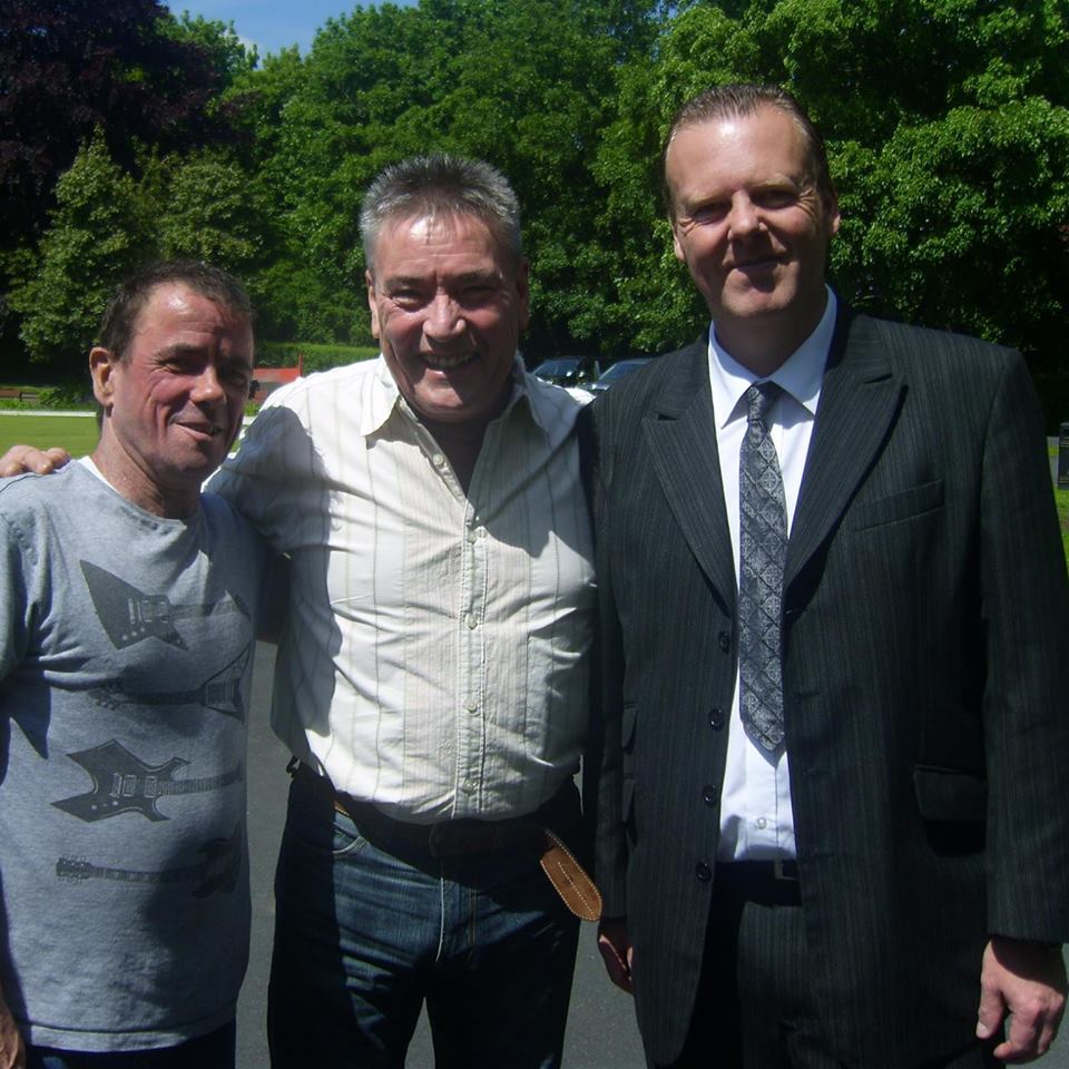 Steve Call, Billy Pearce and Dean Sills on set 'Tears in the Dust'