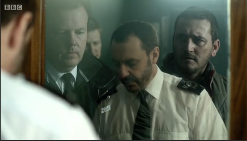 Dean Sills with Will Mellor in the BBC1 Drama 'In The Club'