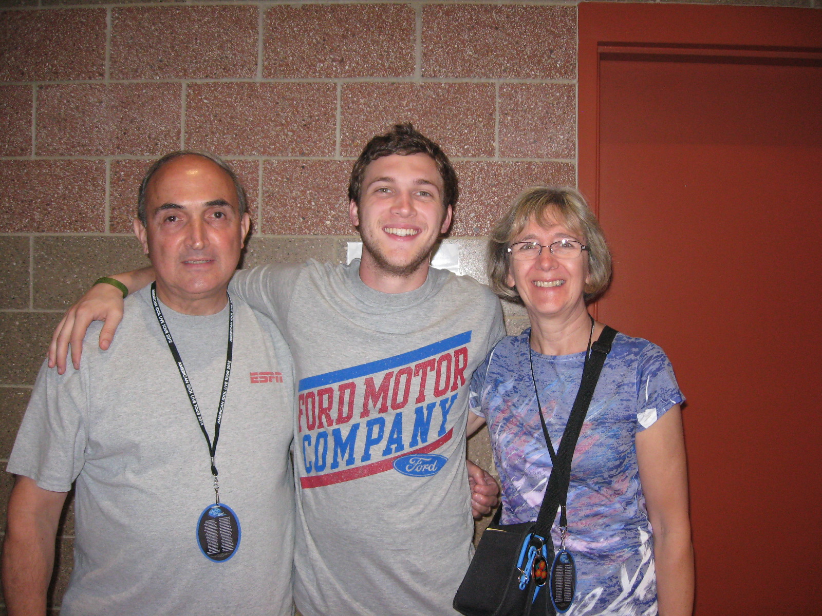 Bill and Jan with 2012 American Idol winner - Phillip Phillips.