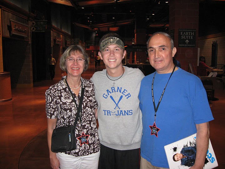 Bill and Jan with Scotty - 2011 American Idol winner.
