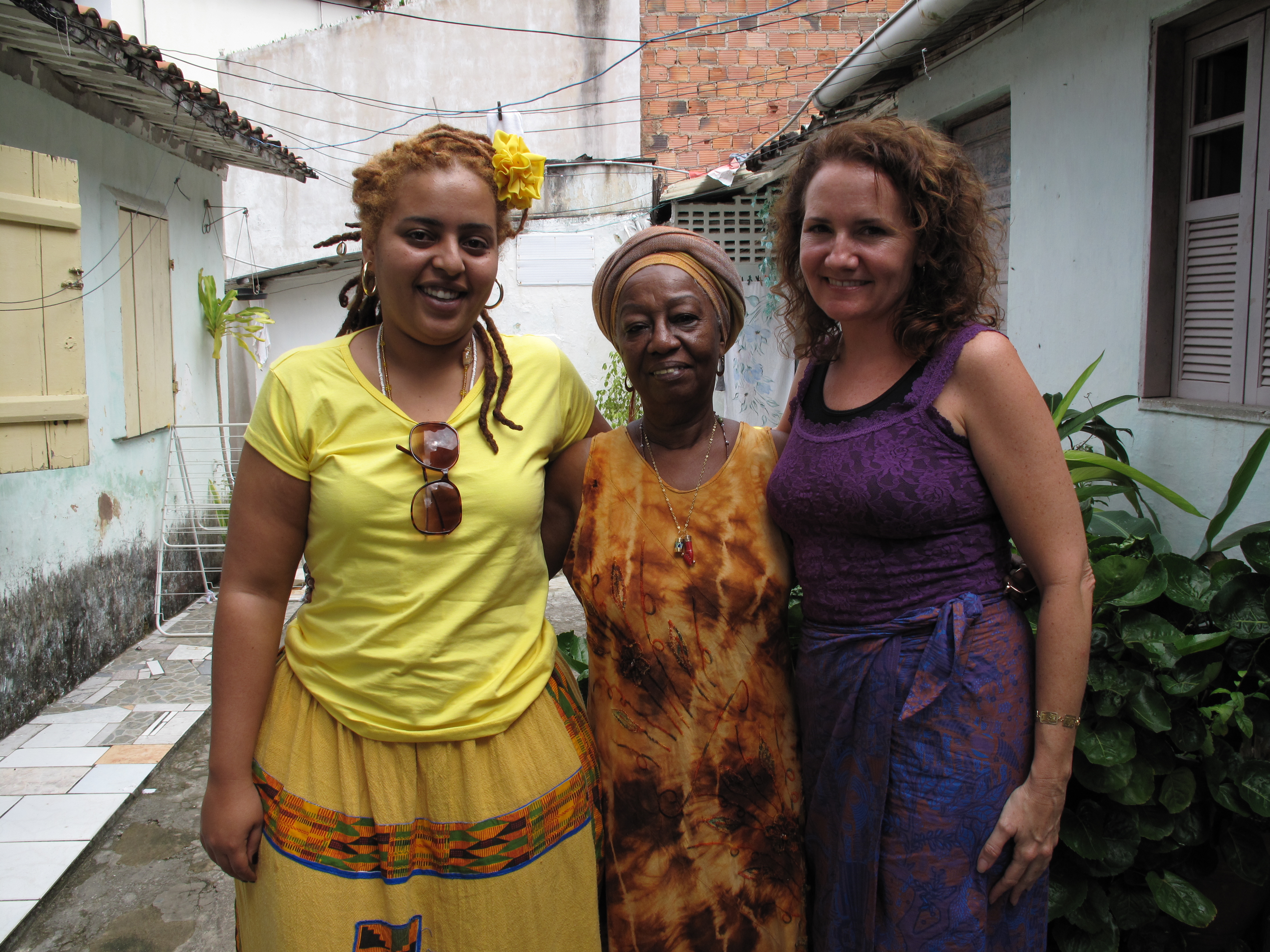 with Research Assistant Mel Adun and Makota Valdina Pinto (center) Salvador, Bahia, Brazil (2006)