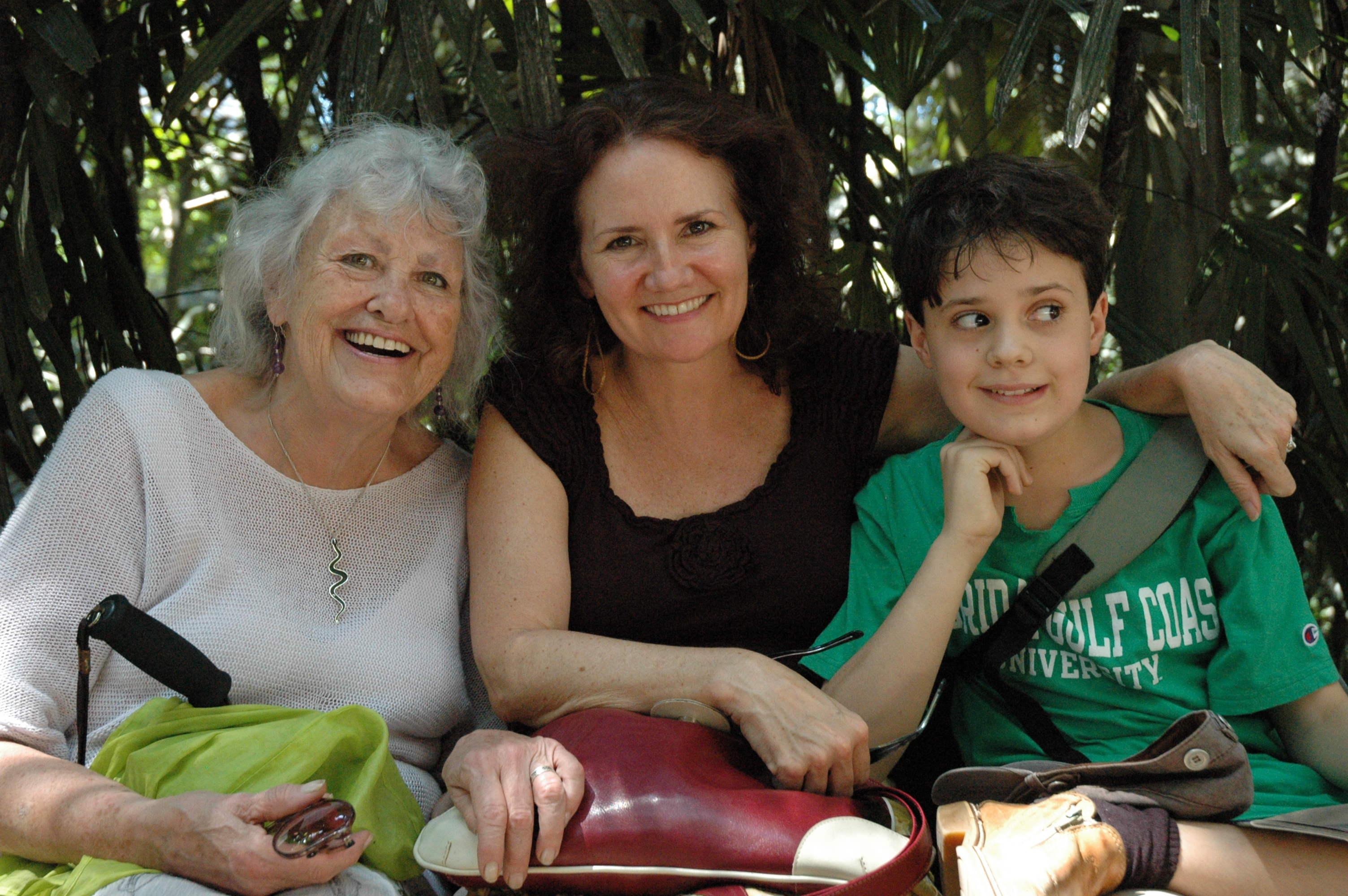 Associate Director/Editor Donna Read, Donna Roberts and Gabriel Roberts-Peres, São Paulo, Brazil (2012) following principal photography on Yemanjá