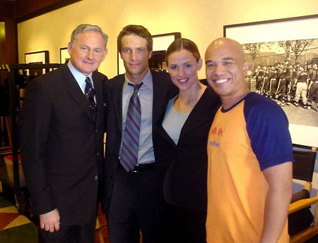 Victor Garber, Michael Vartan, Jennifer Garner, and John Butiu