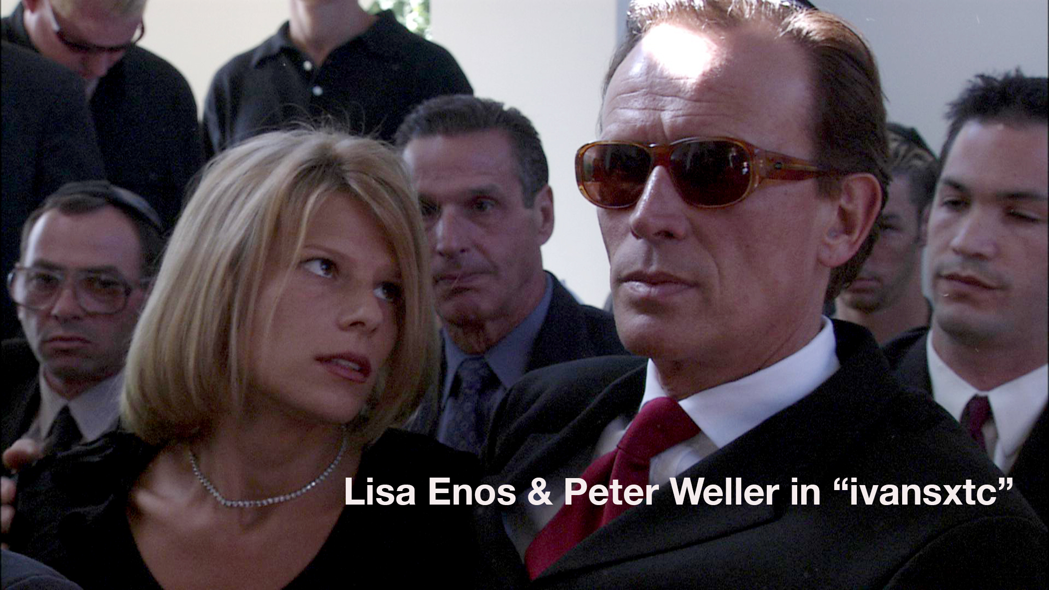 Lisa Enos as Charlotte White and Peter Weller as Don West in 