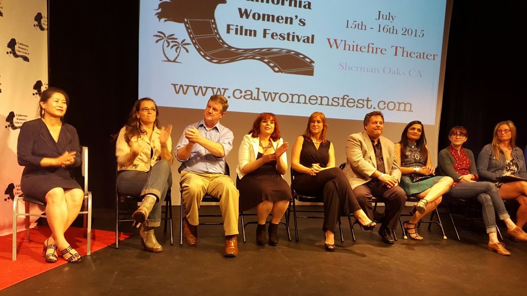 On the panel for A Good Catch at the California Women's Film Festival.