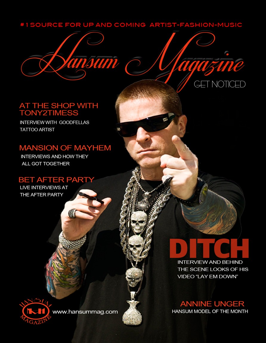 Ditch on the Cover of Hansum Magazine