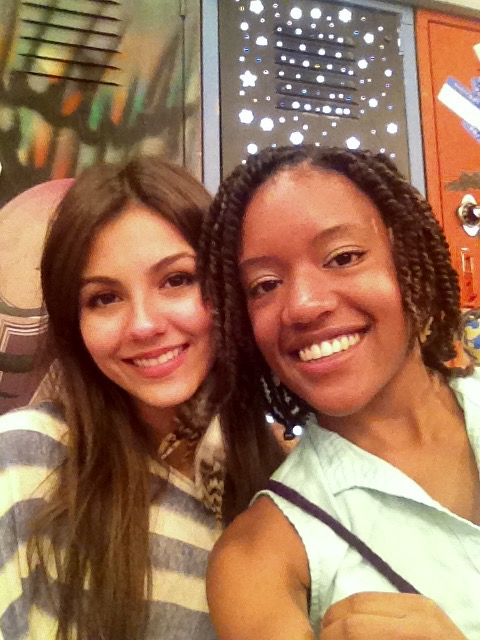 On the set of Victorious