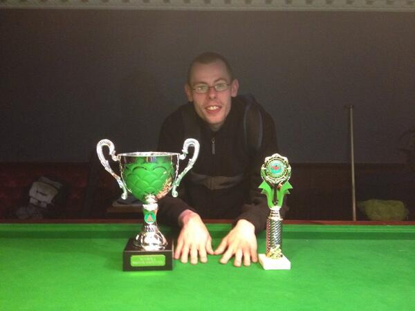 On 21 May in 2014, I won the Number 6 snooker tournament in The Ball Room.