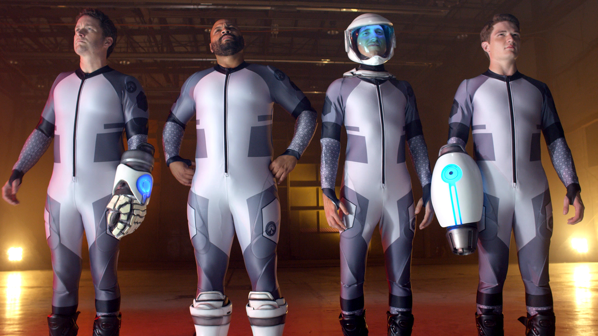 Still of Burnie Burns, Colton Dunn, Gavin Free and Michael Jones in Lazer Team (2015)