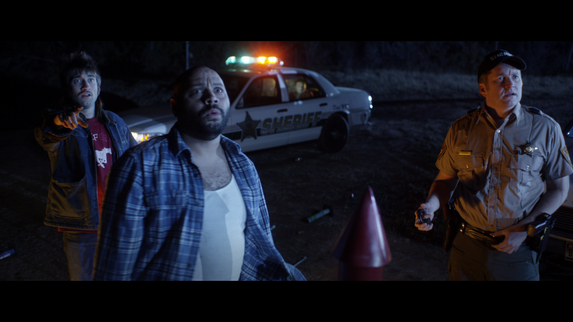 Still of Colton Dunn and Gavin Free in Lazer Team (2015)