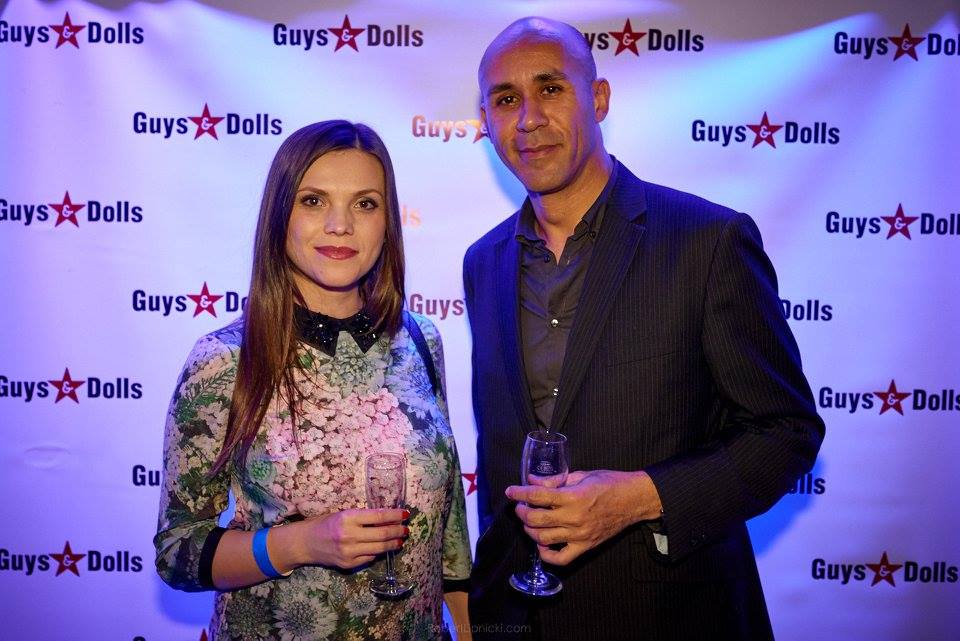 Guys and Dolls 2015 annual party with fellow actress Loana Lazar