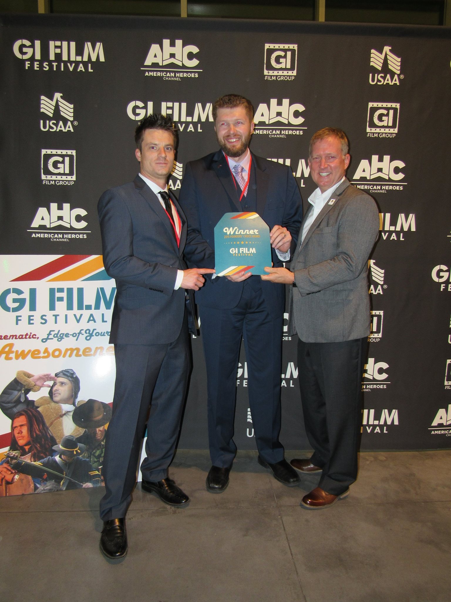 Nomadic Veterans is the GI Film Festival Founder's Choice Award. Matthew R. Sanders, Marty Skovlund, Jr. and Karl Monger