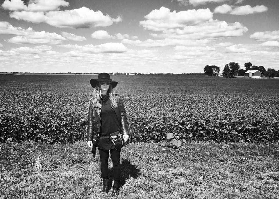 Shooting on a soybean farm in Wisconsin