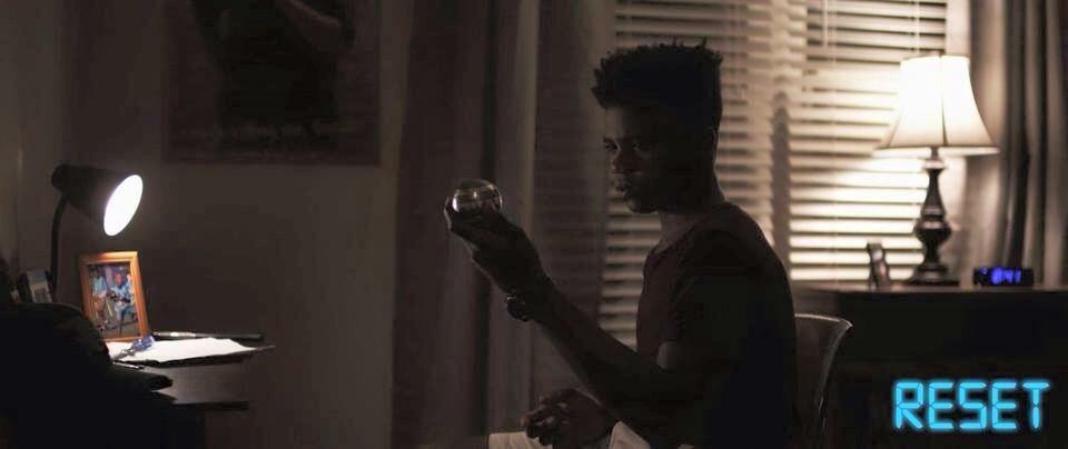 Me as Jaywon on the set of RESET. Scott Sullivan and Domonic Smith know how to use lighting to set the mood of a scene!