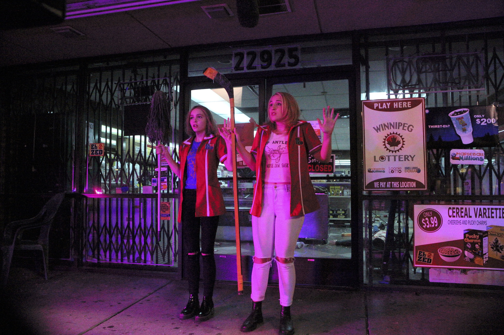 Still of Harley Quinn Smith and Lily-Rose Melody Depp in Yoga Hosers (2016)