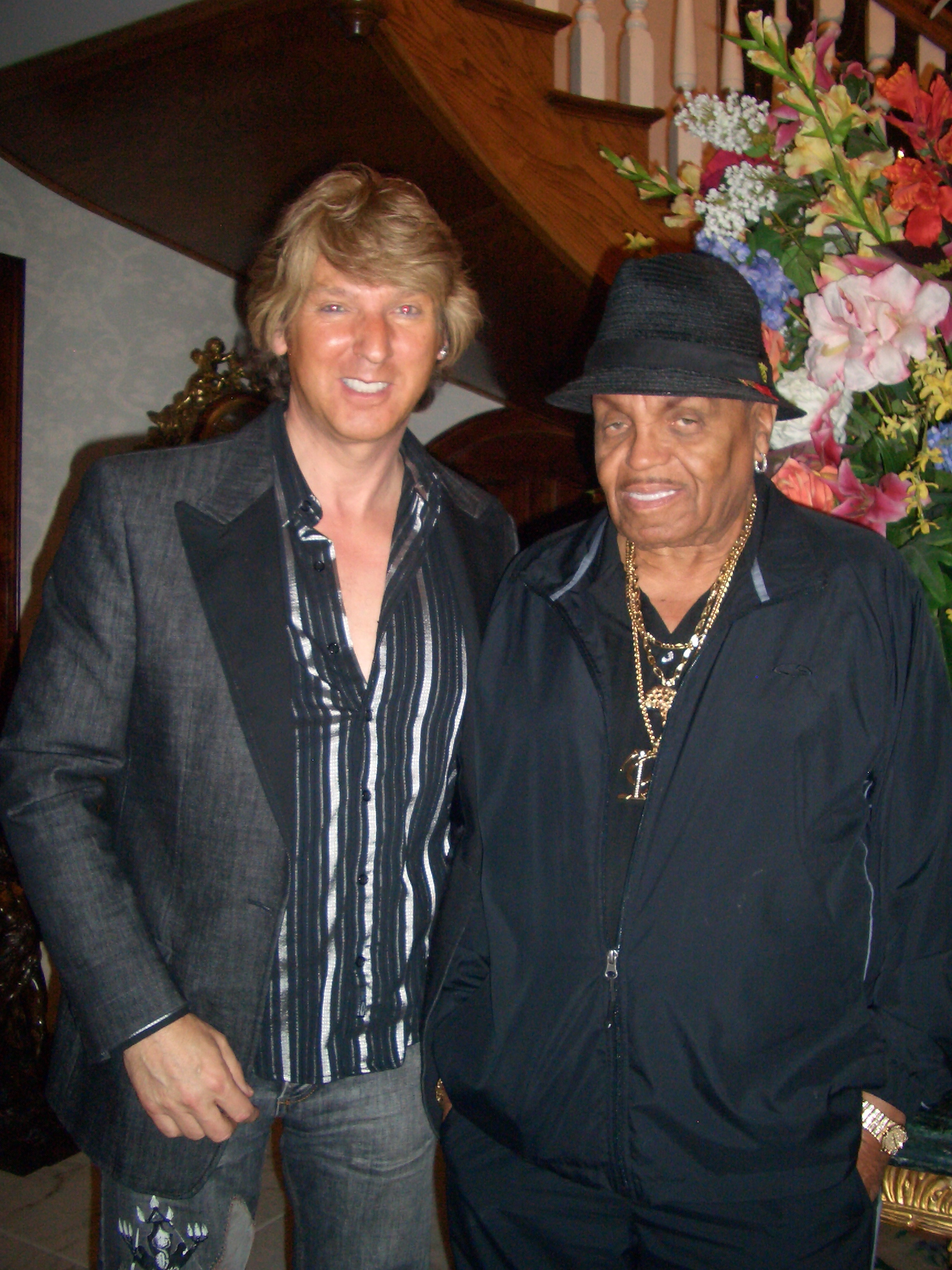 Michael Blakey and Joe Jackson at MJ's Havenhurst house